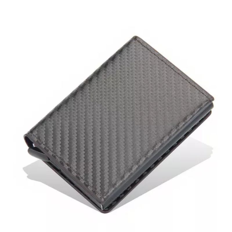 GENERICO - Tarjetero Billetera Minimalista Hombre Mujer Rfid Cuero Pu