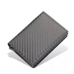 GENERICO - Tarjetero Billetera Minimalista Hombre Mujer Rfid Cuero Pu