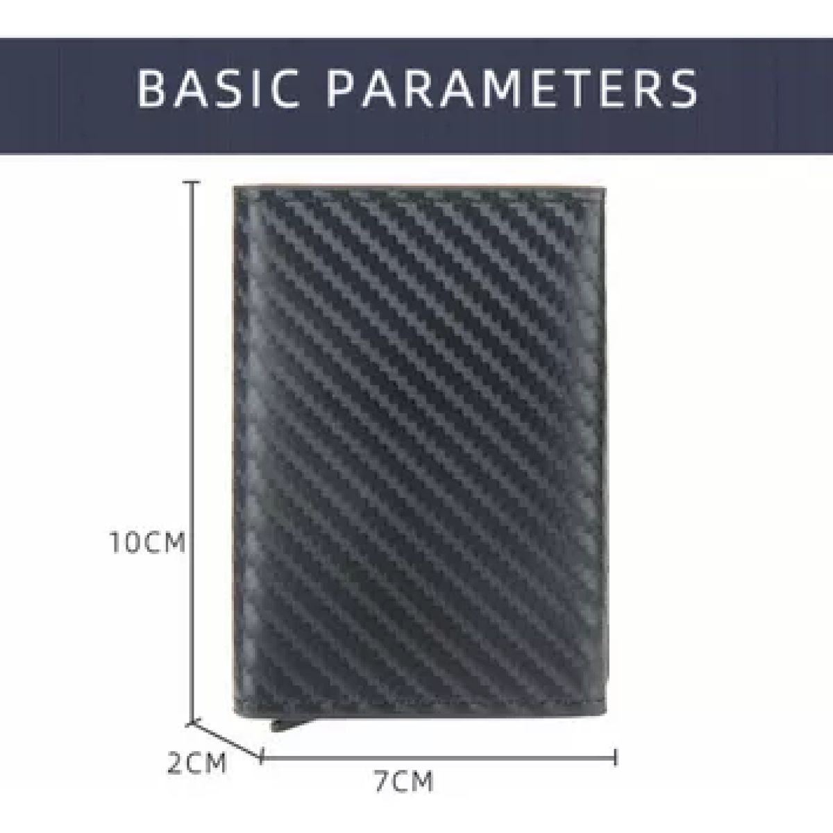 GENERICO - Tarjetero Billetera Minimalista Hombre Mujer Rfid Cuero Pu