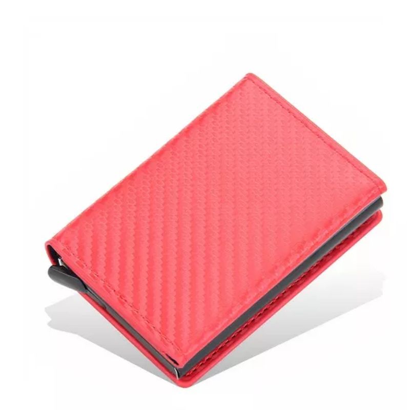GENERICO - Tarjetero Billetera Minimalista Hombre Mujer Rfid Cuero Pu