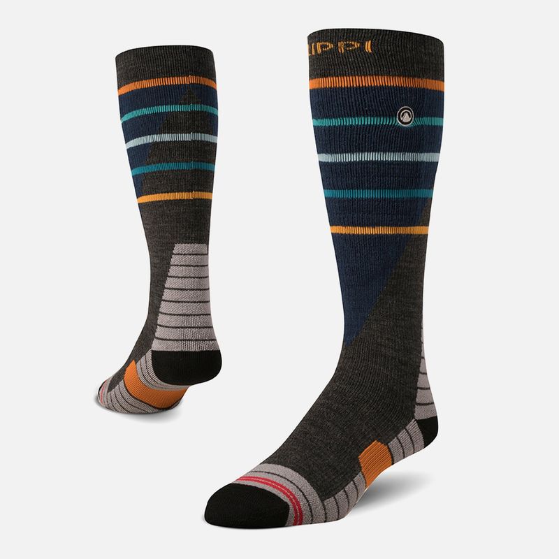 LIPPI - Calcetin Hombre All Mountain Ski Socks Azul Melange Lippi