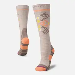 LIPPI - Calcetin Mujer All Mountain Ski Socks Gris Claro