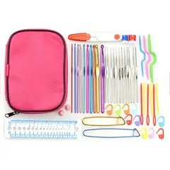 GENERICO - Estuche 22 Crochets Excelente Calidad + 70 Accesorios