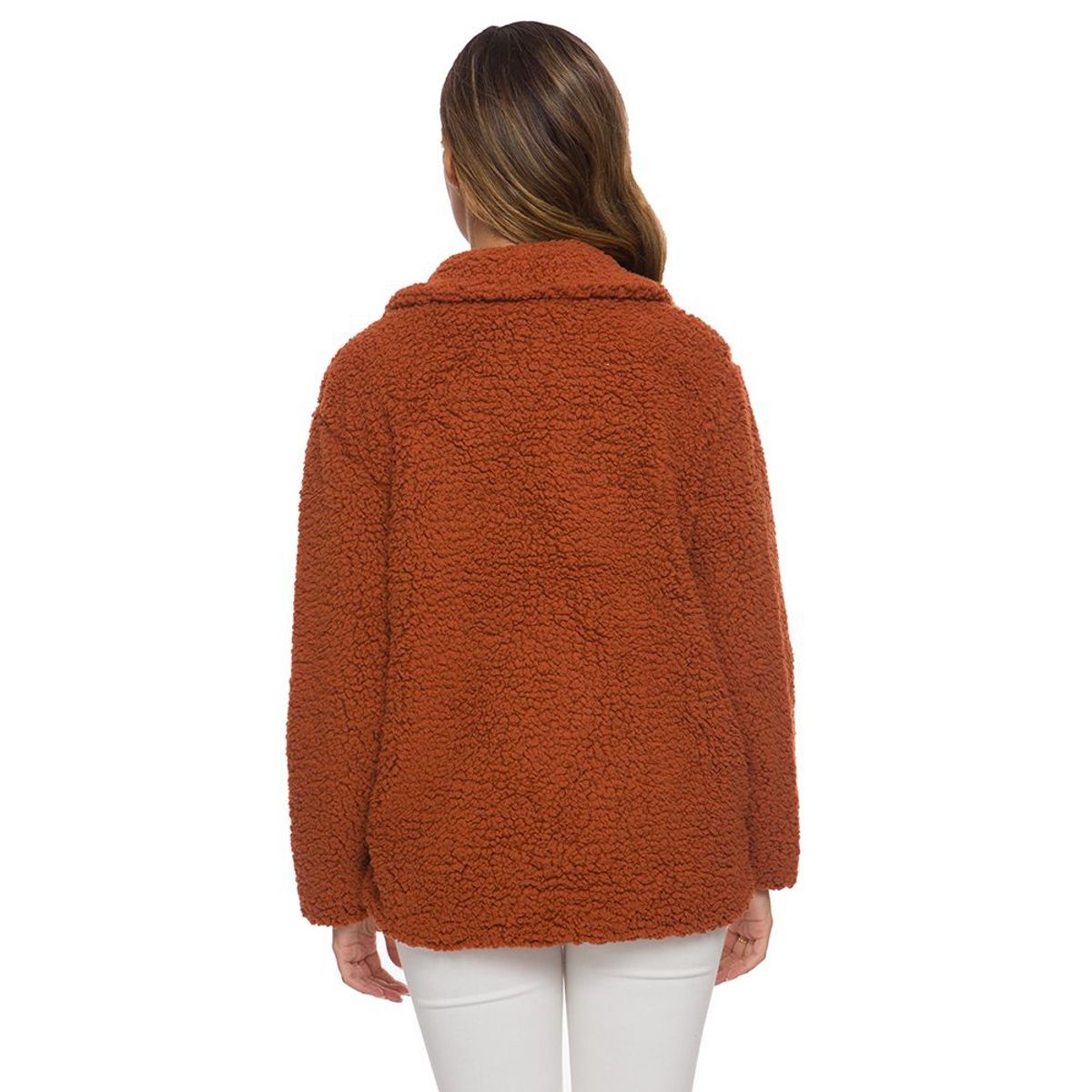 BONVERANO - Chaqueta para Mujer Manga Larga Naranja.