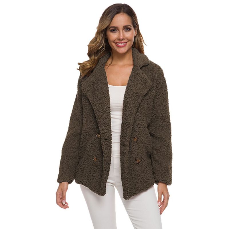 BONVERANO - Chaqueta para Mujer Manga Larga Marrón.