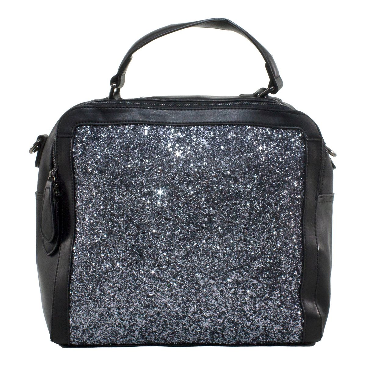 MAILEA - Cartera ecocuero grande rigida para mujer asfalto