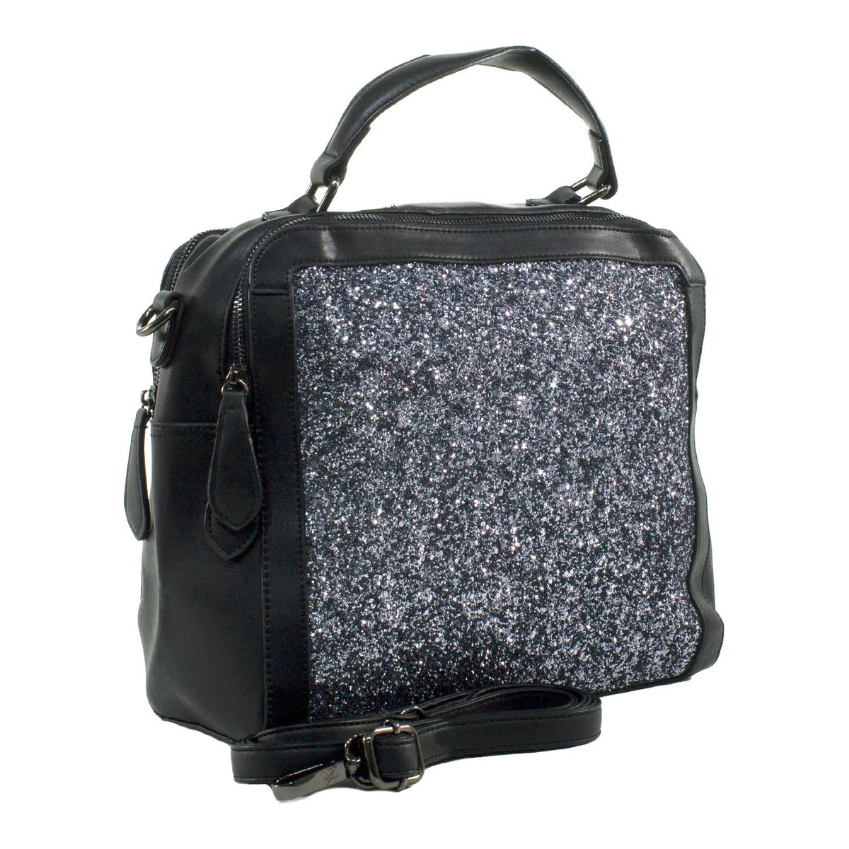 MAILEA - Cartera ecocuero grande rigida para mujer asfalto