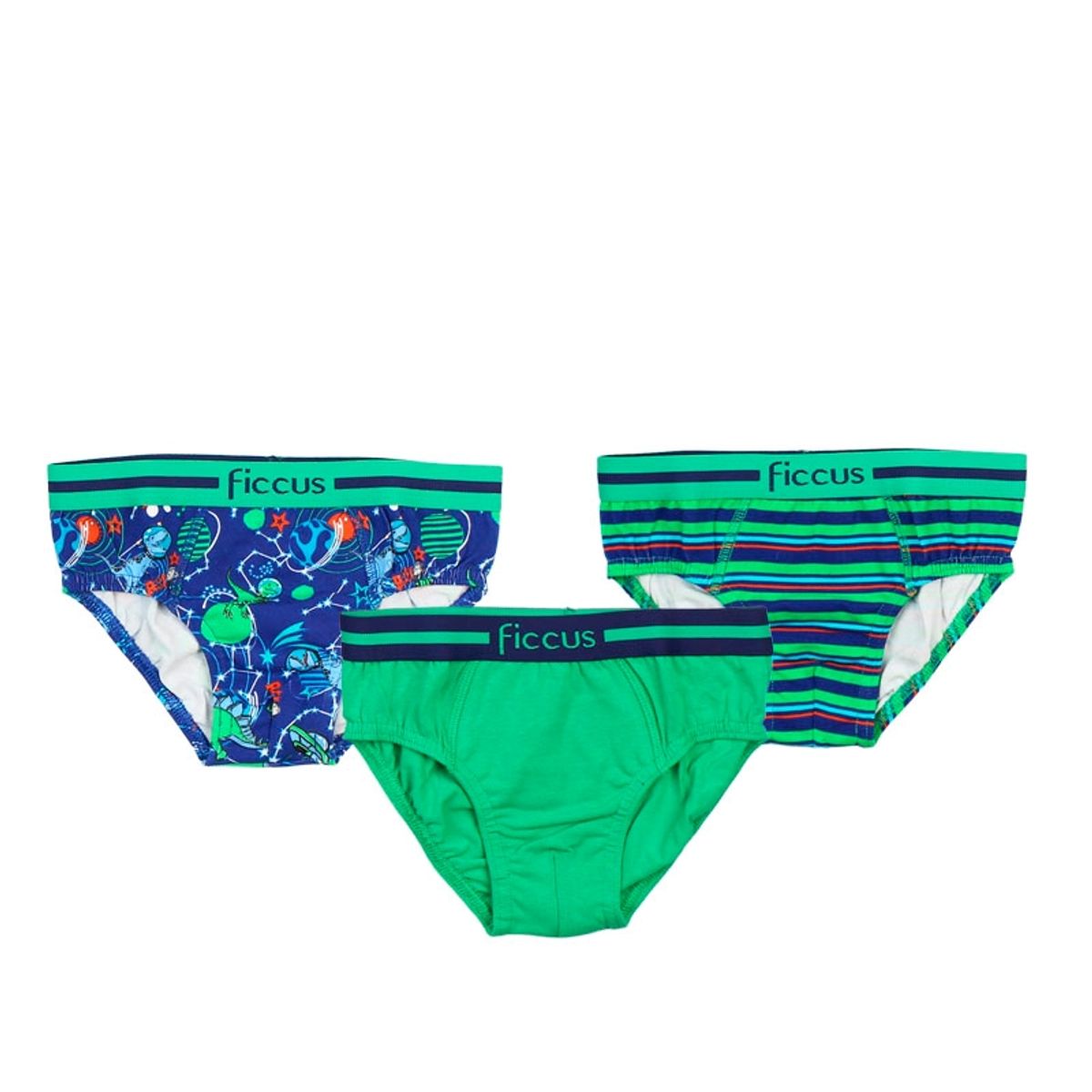 FICCUS - Pack triple briefs kids niño ficcus 640