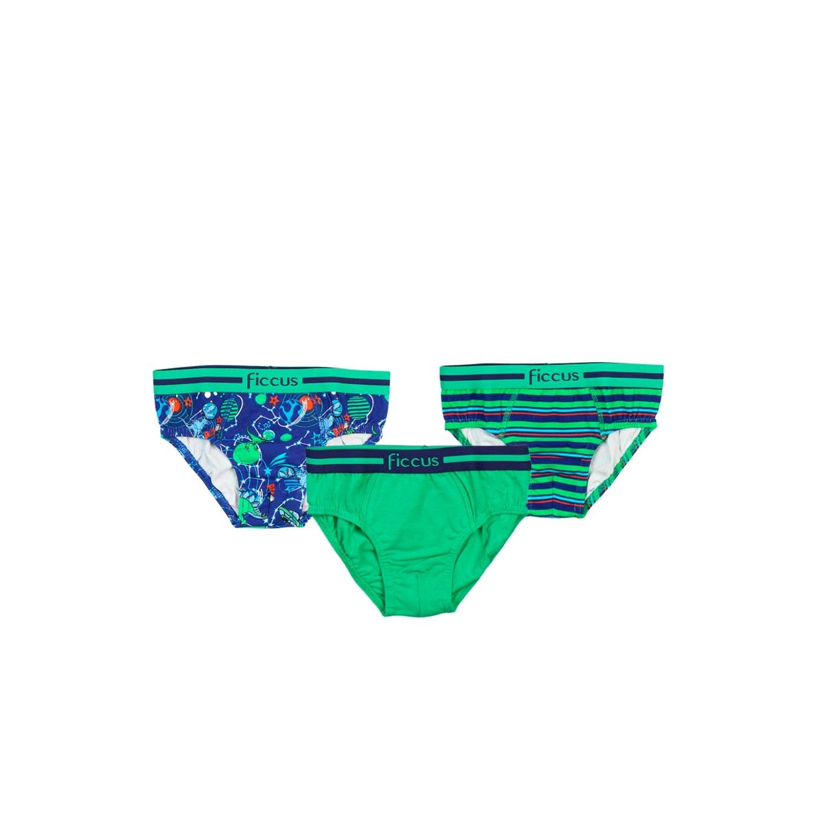 FICCUS - Pack triple briefs kids niño ficcus 640