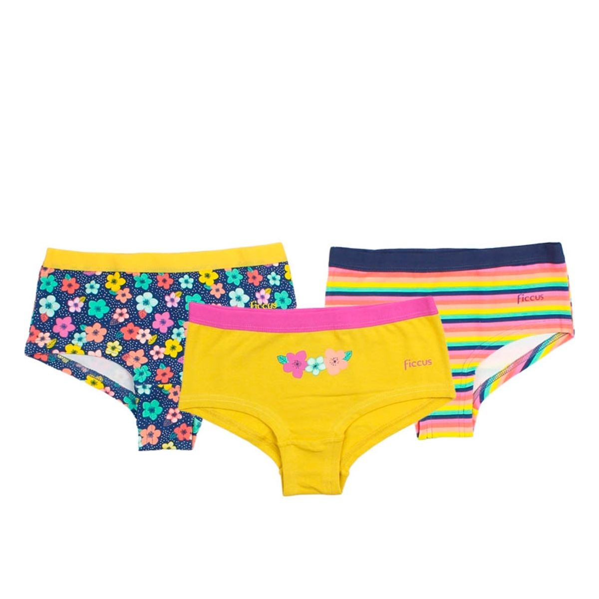 FICCUS - Pack triple pantaleta kids niña ficcus 643