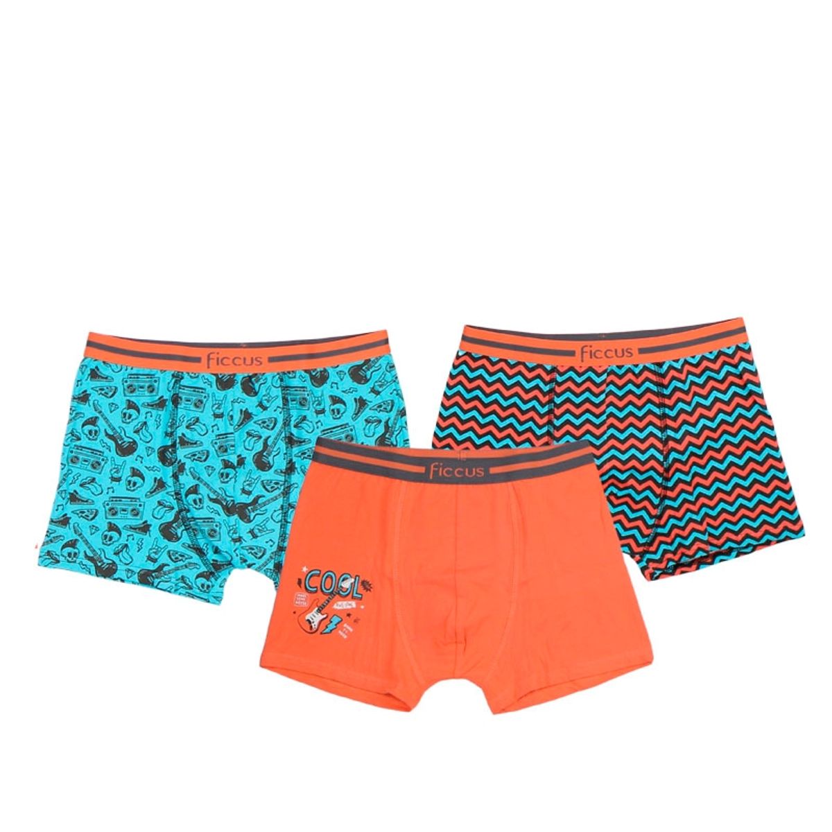 FICCUS - Pack triple boxers teens niño 659
