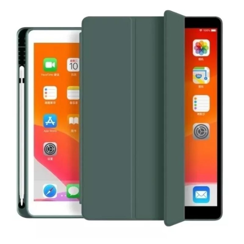 GENERICO - Carcasa / Funda Silicone Ipad 10 (10.9) Verde Con Espacio Lapiz