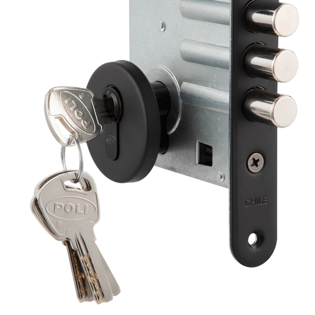 POLI - Cerradura Embutida POLI Milano B60 Acceso 1/2 Izquierda