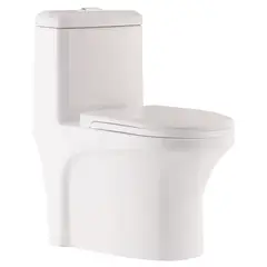 DOMSA - WC One Piece Deluxe Blanco descarga a Piso