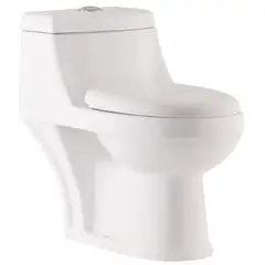 DOMSA - WC One Piece 2029 Blanco descarga a Muro 6 Litros