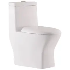 DOMSA - WC One Piece 1077 Blanco descarga a Piso 30,5cm