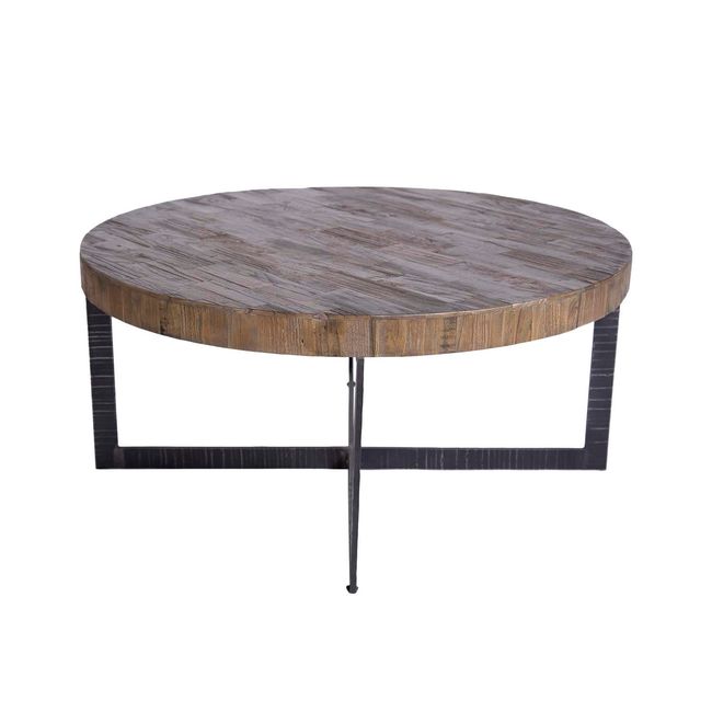 MEYA MUEBLES - Mesa de Centro Hohot madera de olmo 42x90