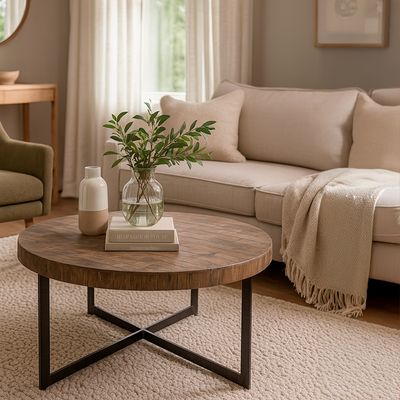 Imagen 2 del producto Mesa de Centro Hohot madera de olmo 42x90