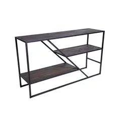 MEYA MUEBLES - Arrimo Tibet madera olmo y acero 85x150x45