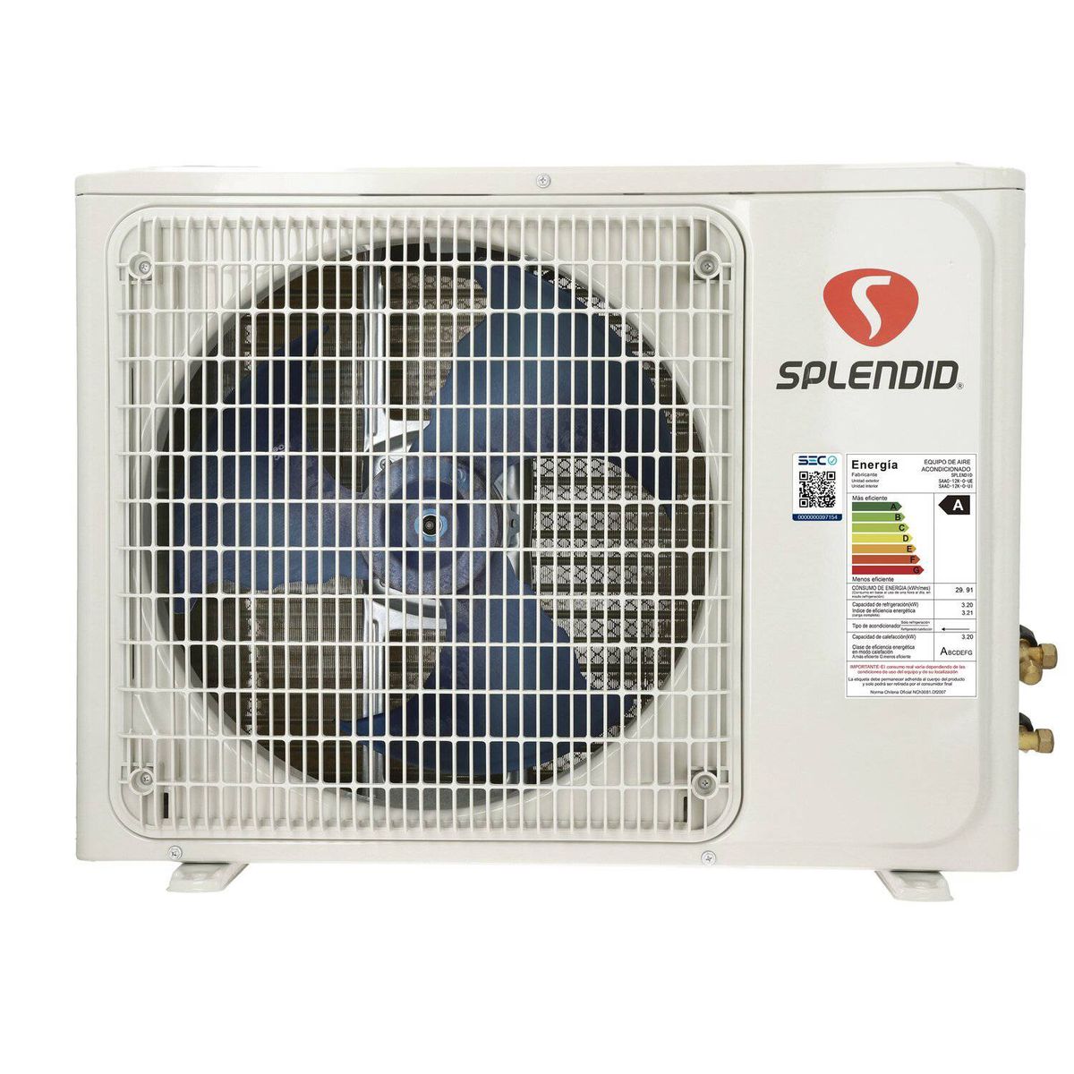 SPLENDID - Aire acondicionado split 12000 btu On/Off Frío /Calor splendid