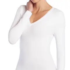 MONARCH - Polera Esencial Polar Blanco