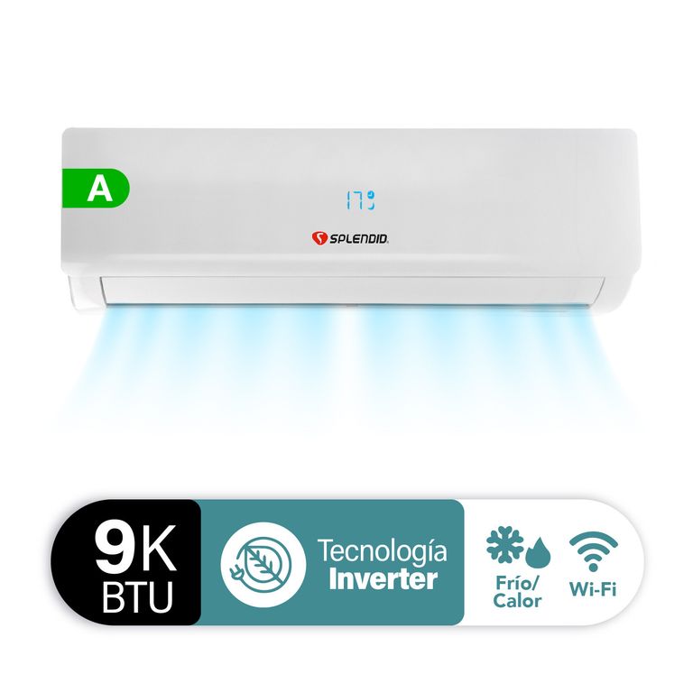 SPLENDID Aire acondicionado split 9000BTU Inverter