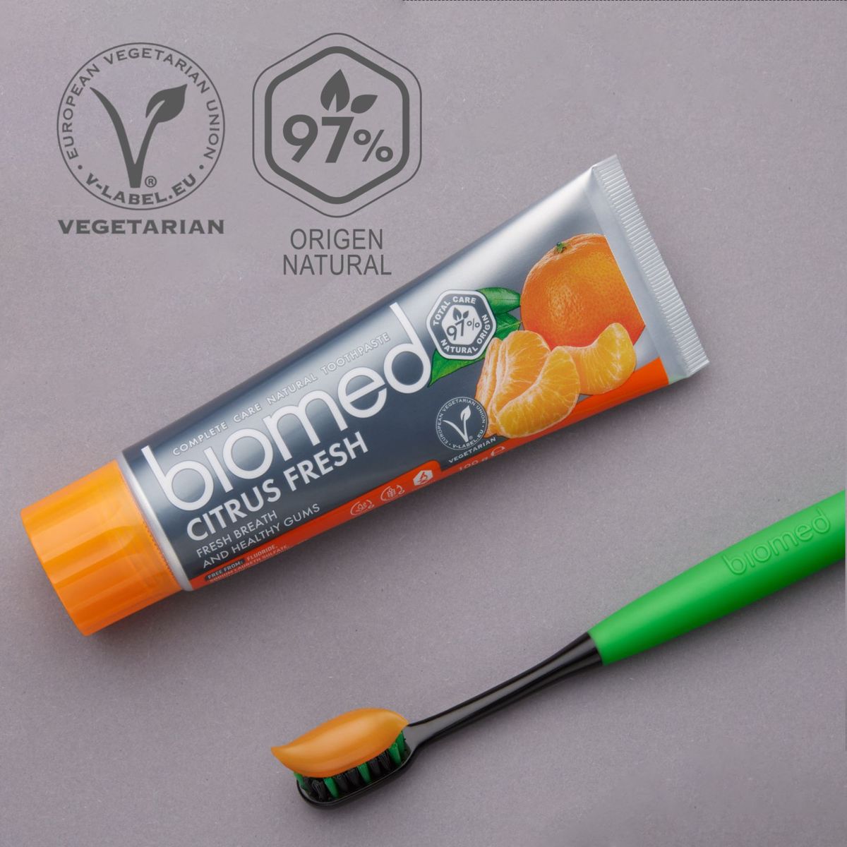 SPLAT - Pasta Dental Natural Biomed Citrus Fresh sin Fluor 100gr