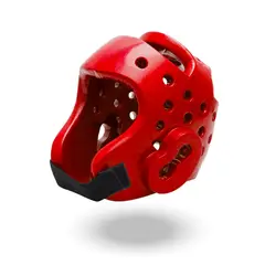 PWRFITNESS - Casco Boxeo Rojo Talla S