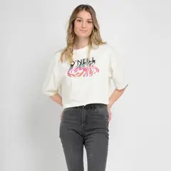O'NEILL - POLERA MANGA CORTA THREAD BEIGE CLARO