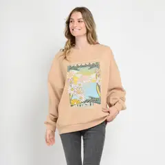 O'NEILL - POLERON CUELLO REDONDO GRASS CAFÉ CLARO