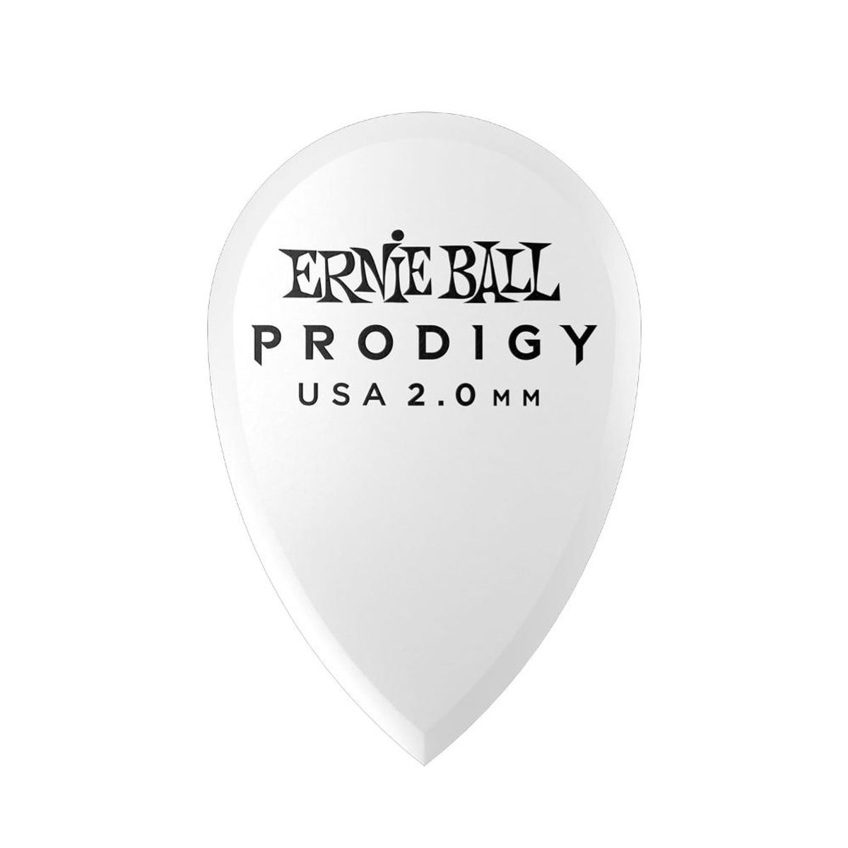 ERNIE BALL - Pack de 6 uñetas Ernie Ball  2.0mm Prodigy P09336 color blanco