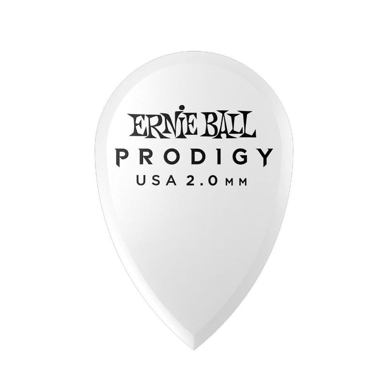 ERNIE BALL - Pack de 6 uñetas Ernie Ball  2.0mm Prodigy P09336 color blanco