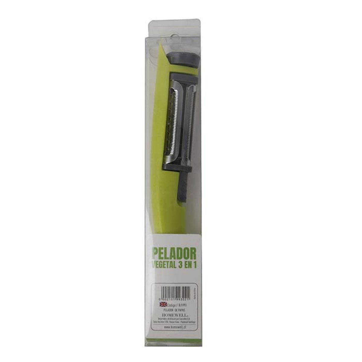 HOMEWELL - Pelador Multiuso Verduras Tres Funciones HOMEWELL
