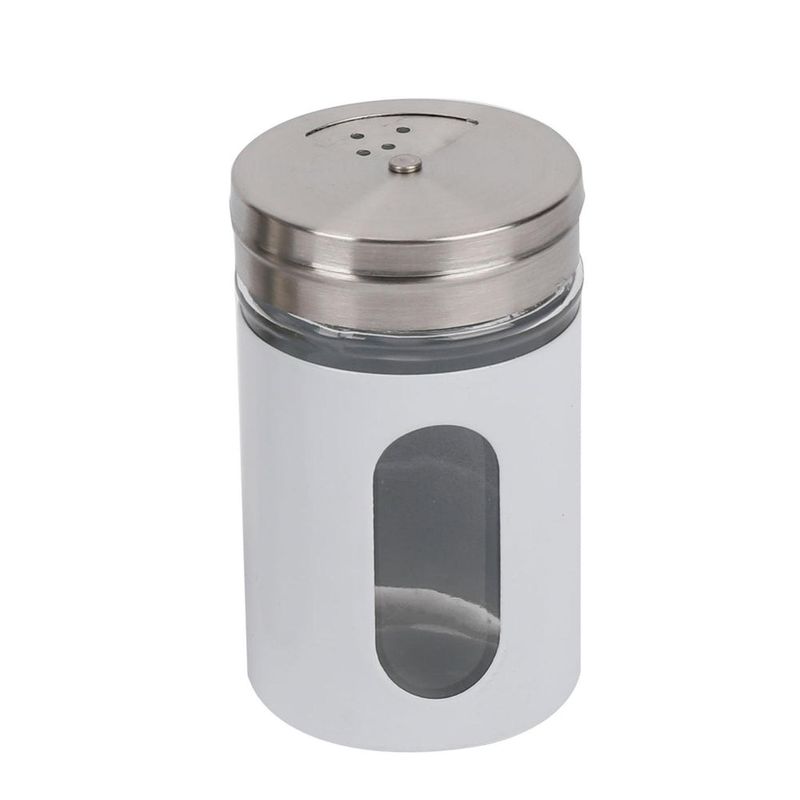 HOMEWELL - Especiero de metal blanco 70ml
