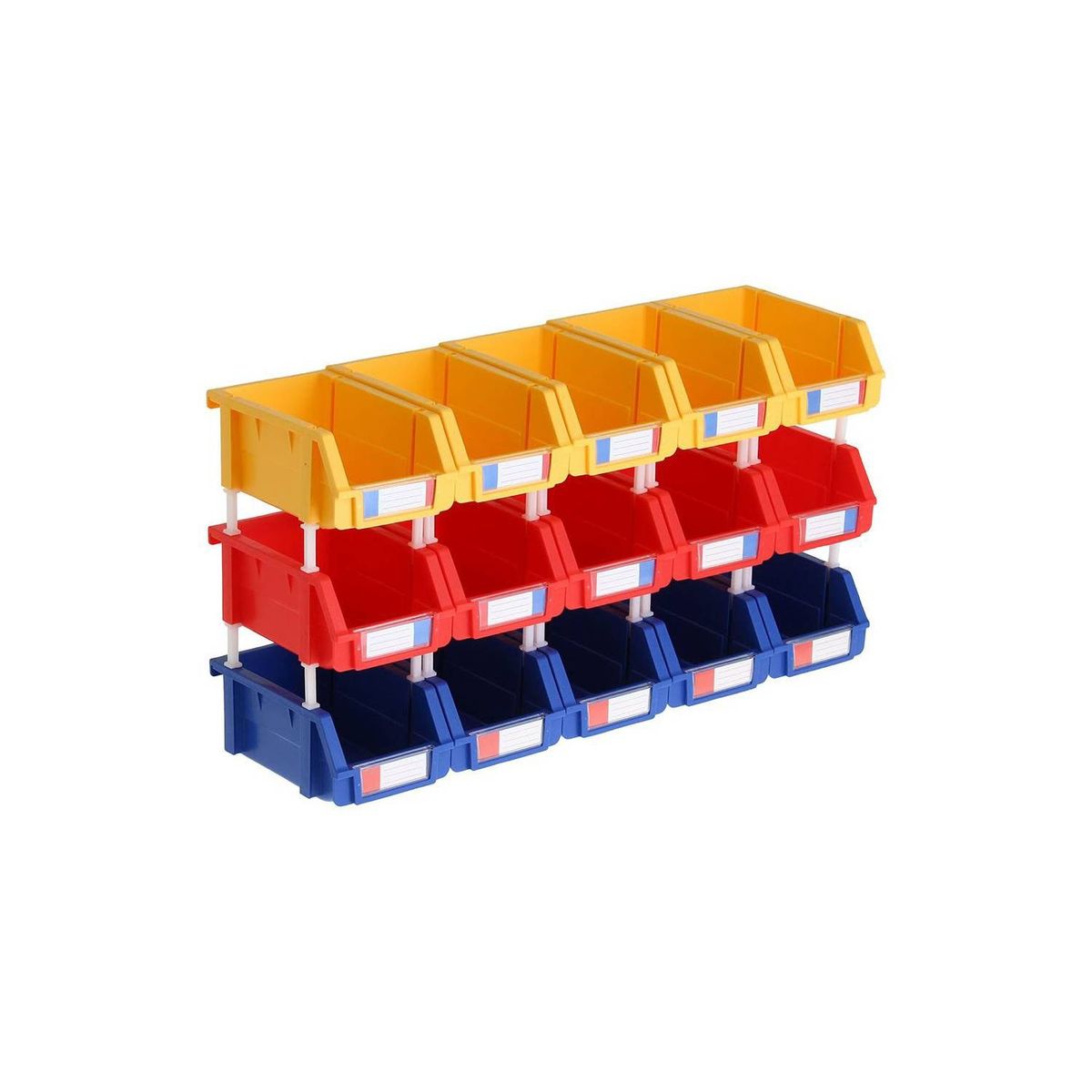 AUTORODEC - Pack de 15 cajas organizadoras de 10x16x74 cm