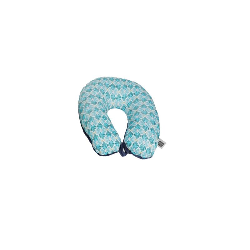 HOMEWELL - Almohada tela para viajes celeste 26x26cm