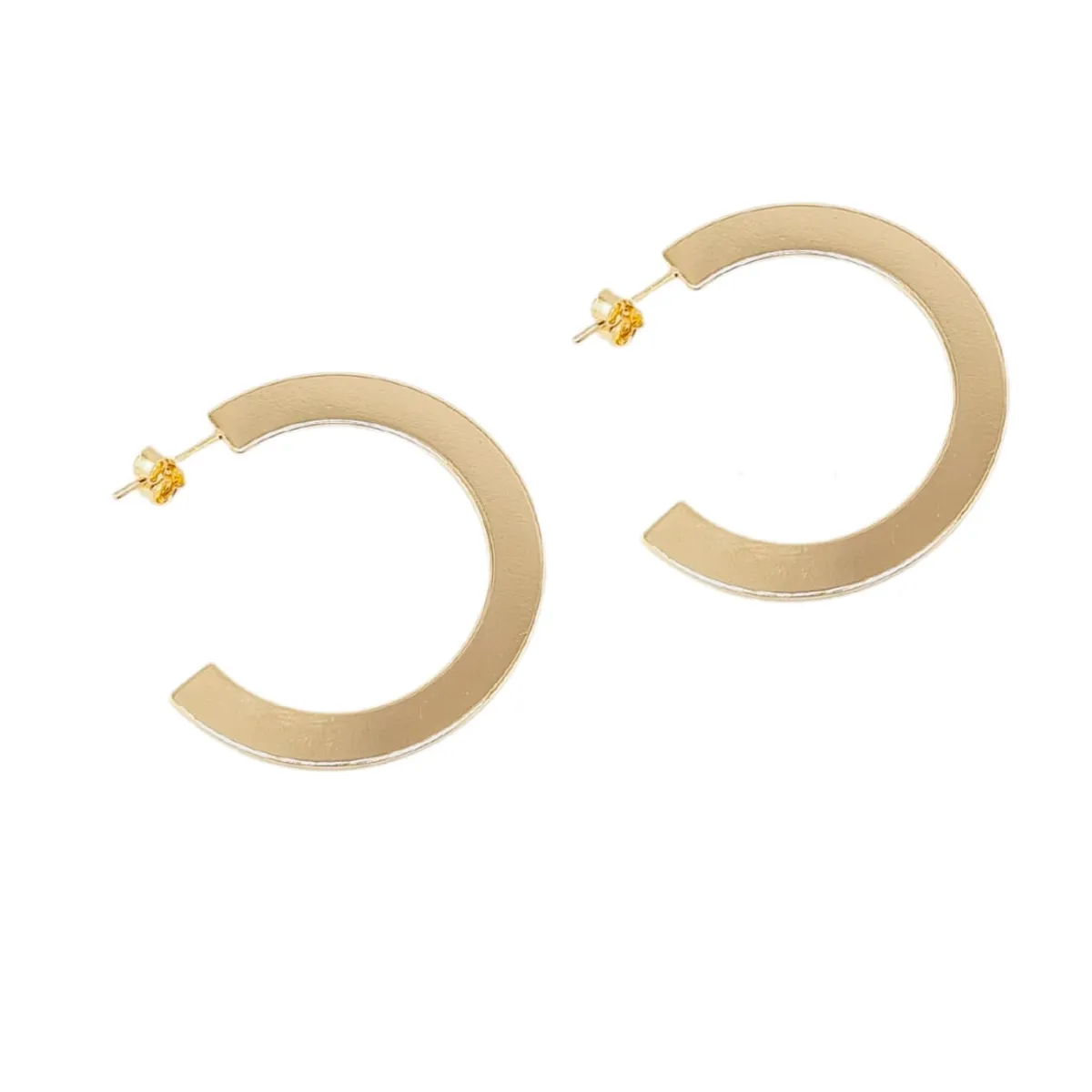JOYAS MONTERO - Aros Pamplona Gold Baño de Oro 24k