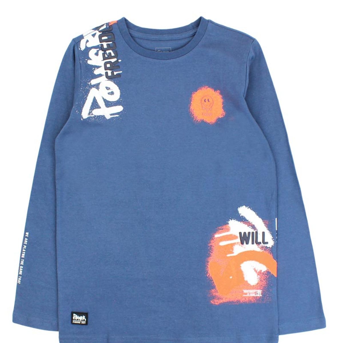 FICCUS - Polera jr niño estampada power 336