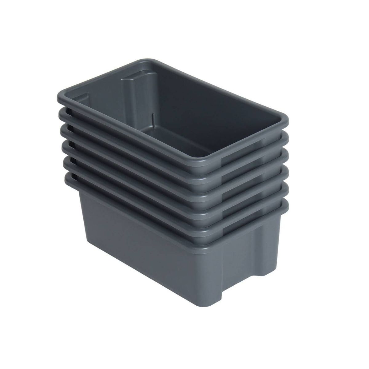 AUTORODEC - Pack de 6 cajas de 9 lt color grafito