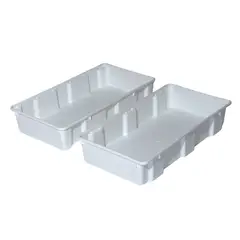 AUTORODEC - Pack de 2 cajasde 32 lts color blanca