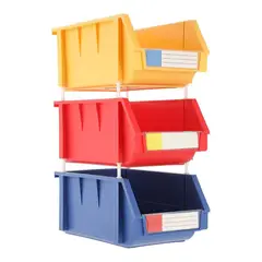 AUTORODEC - Pack de 3 cajas organizadoras de 20 x 34 x 15 cm