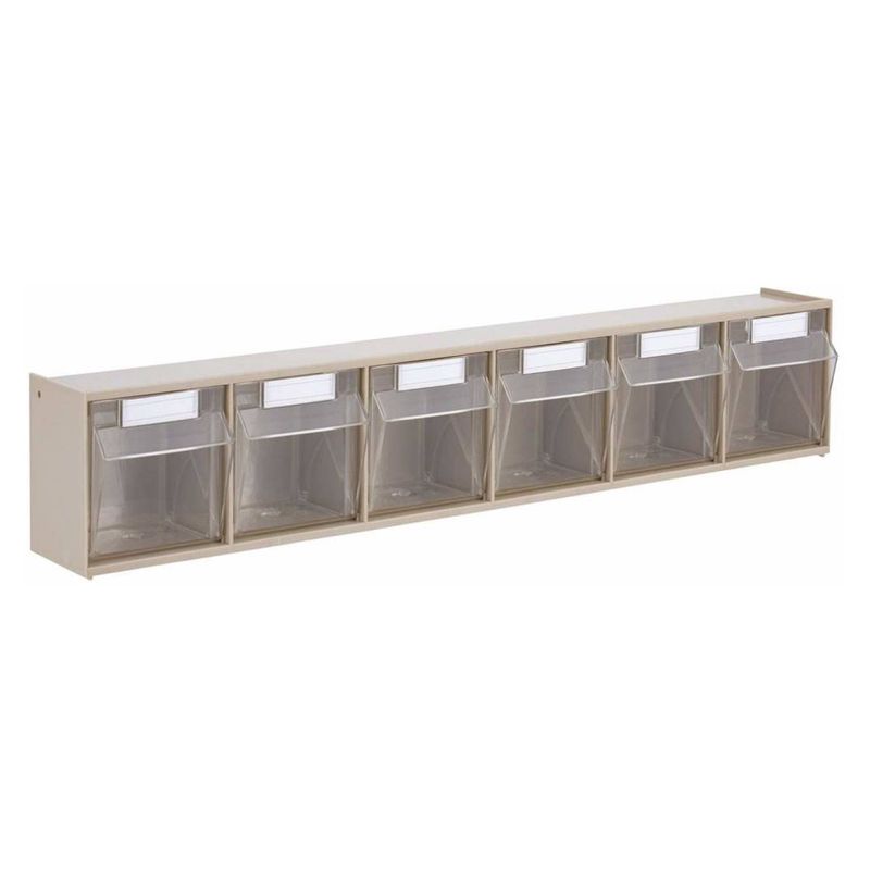 AUTORODEC - Organizador de 6 cajas transparentes 60x91x113cm