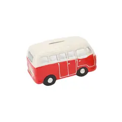HOMEWELL - Alcancía cerámica kombi rojo 1960