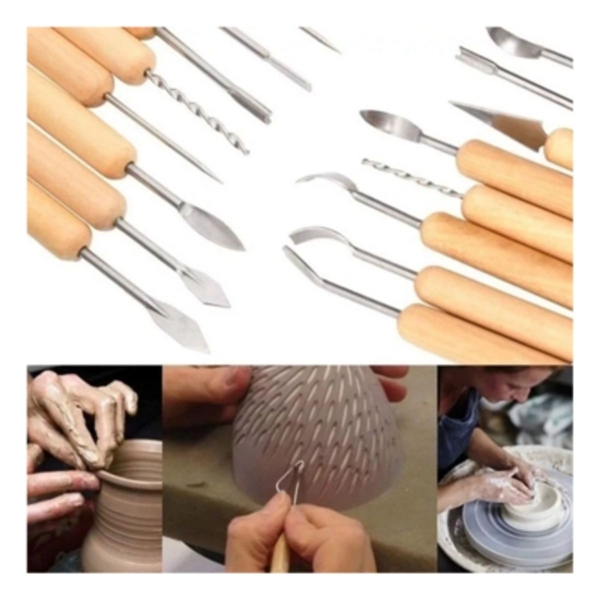 GENERICO - Set 14 Herramientas Profesionales Para Esculpido De Arcilla