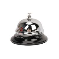 Campanilla timbre de mesa plateado