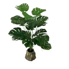 MOBII - Planta Artificial Tipo Mini Monstera. Altura: 70Cm