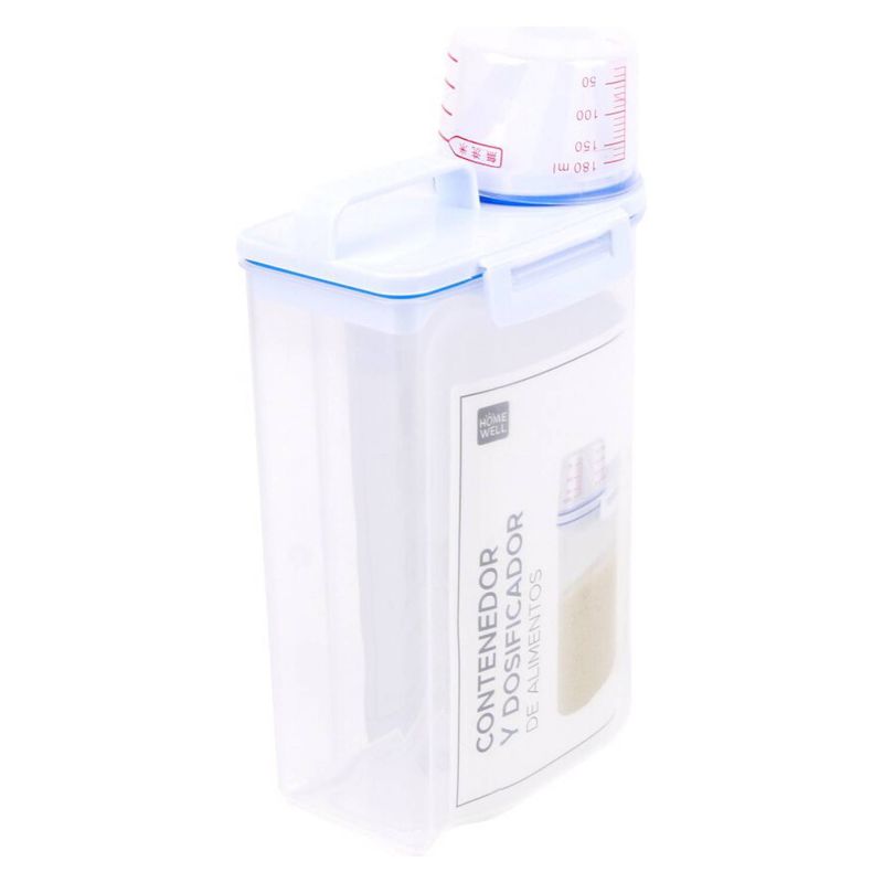 HOMEWELL - Contenedor y Dosificador de Alimentos 15x7.5x29cm HOMEWELL