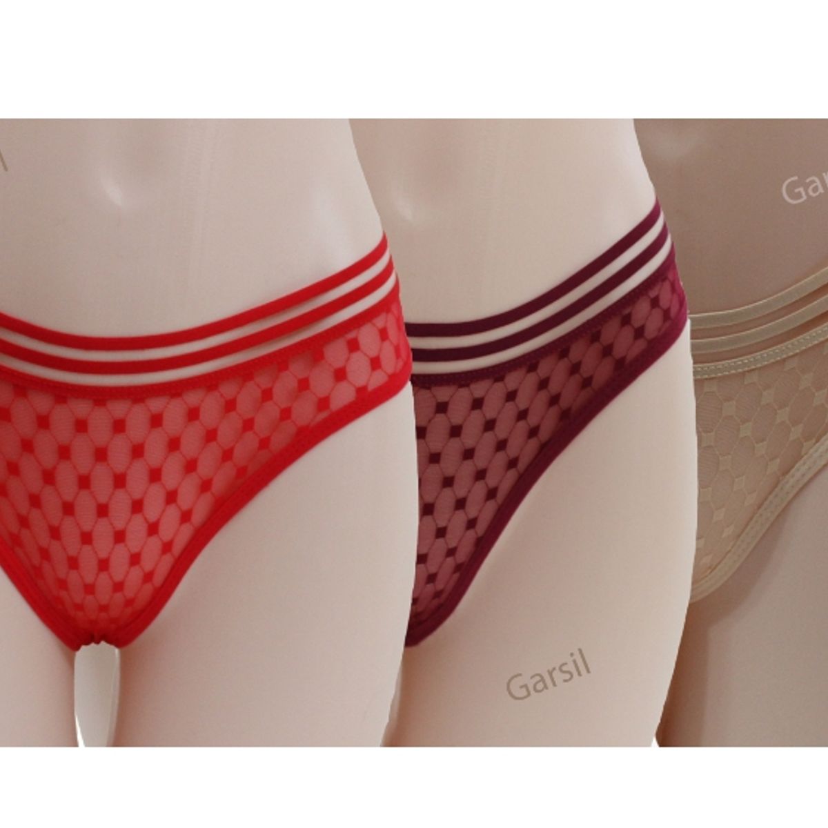 GARSIL - x6 Colales Tipo Tanga Para Mujer Con Diseño - Colores Surtidos