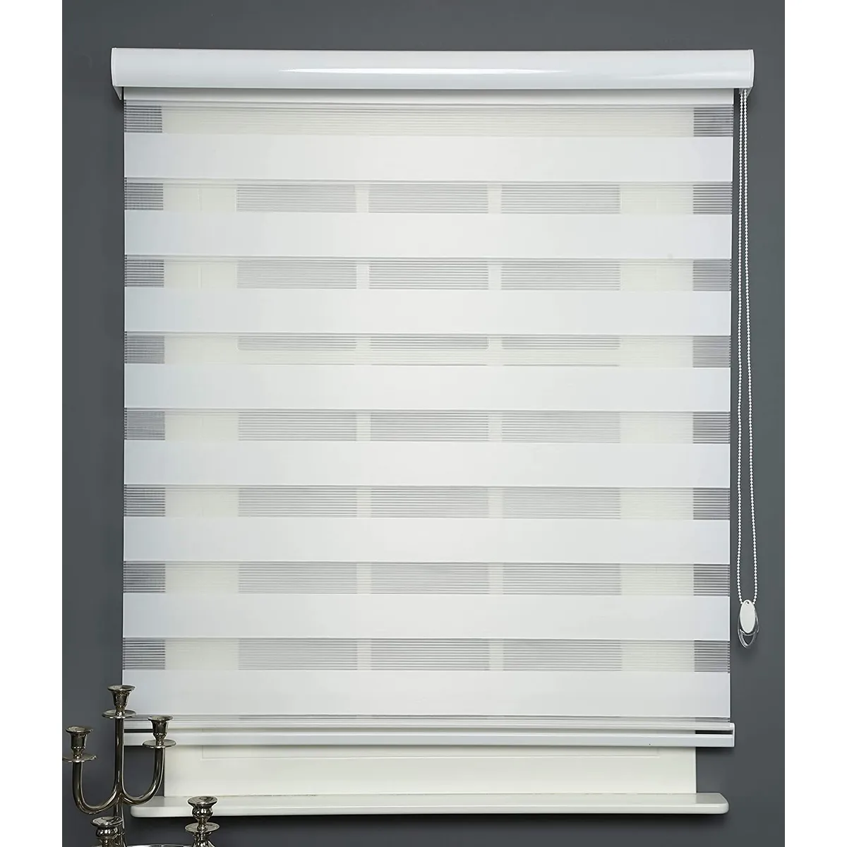 GENERICO - CORTINA ROLLER DUO/ DIA Y NOCHE  COLOR BLANCO 80X200 CM…