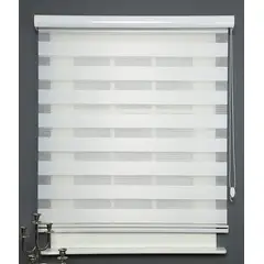 GENERICO - CORTINA ROLLER DUO/ DIA Y NOCHE COLOR BLANCO 80X200 CM…